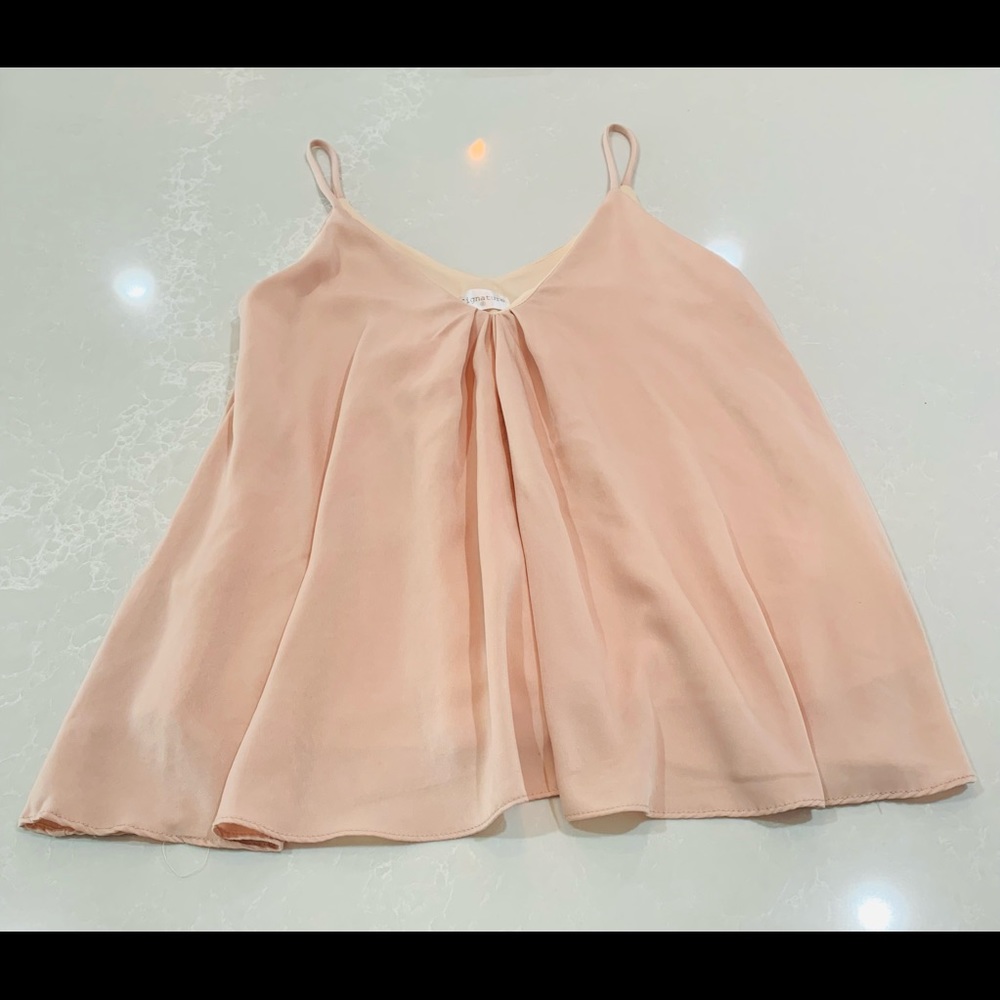 Signature blush color spaghetti strap top